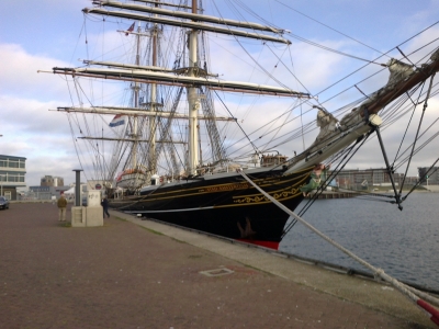 Crew van de Clipper Stad Amsterdam